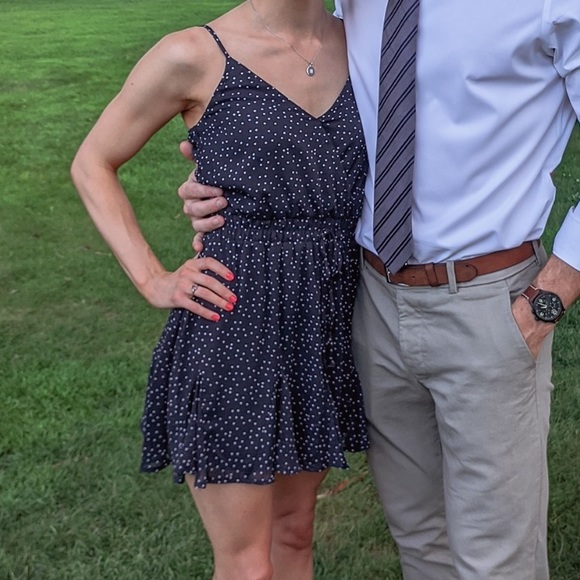 FRANCESCAS | Navy Polka Dot Dress - XS - Picture 5 of 5